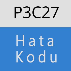 P3C27 hatasi