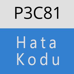 P3C81 hatasi