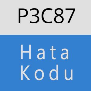 P3C87 hatasi