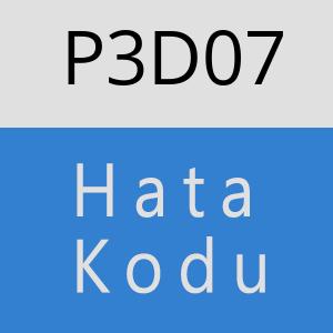 P3D07 hatasi