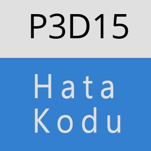 P3D15 hatasi