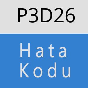 P3D26 hatasi