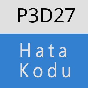 P3D27 hatasi