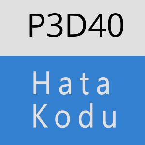 P3D40 hatasi