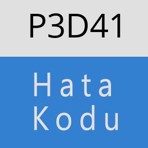 P3D41 hatasi