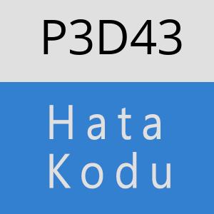 P3D43 hatasi
