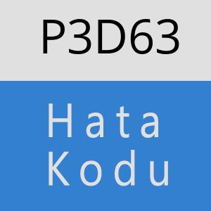 P3D63 hatasi