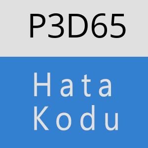 P3D65 hatasi