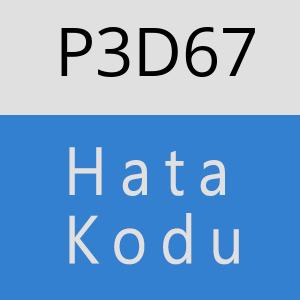 P3D67 hatasi