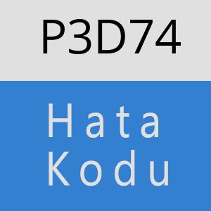 P3D74 hatasi