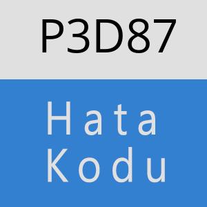 P3D87 hatasi