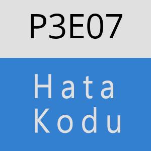 P3E07 hatasi