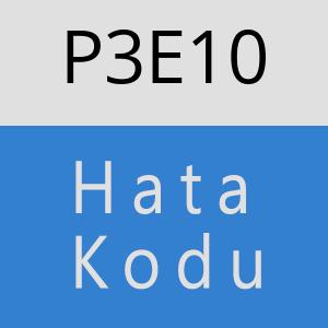 P3E10 hatasi