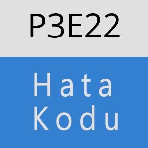 P3E22 hatasi