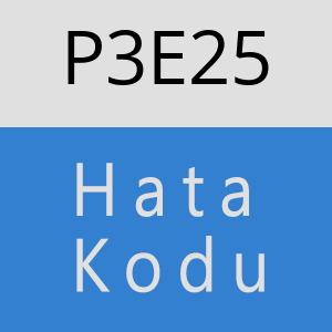 P3E25 hatasi