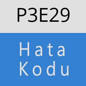 P3E29 hatasi