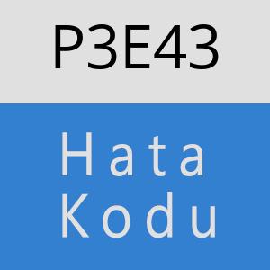 P3E43 hatasi