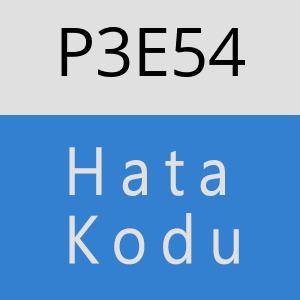 P3E54 hatasi