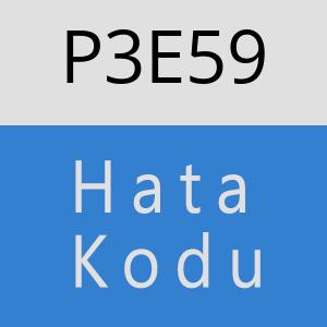 P3E59 hatasi