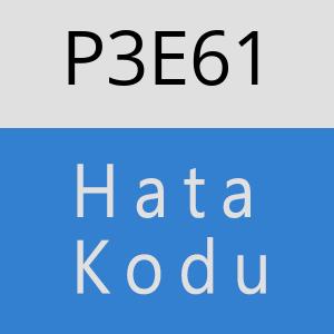 P3E61 hatasi