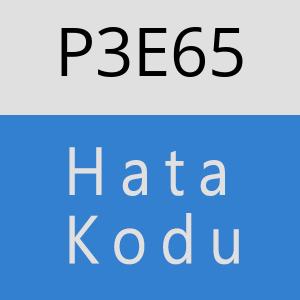 P3E65 hatasi