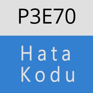 P3E70 hatasi