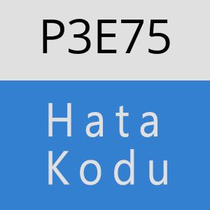 P3E75 hatasi