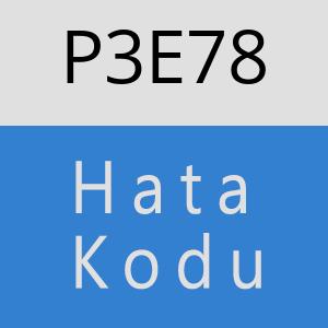 P3E78 hatasi