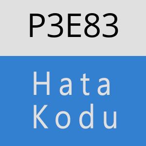 P3E83 hatasi