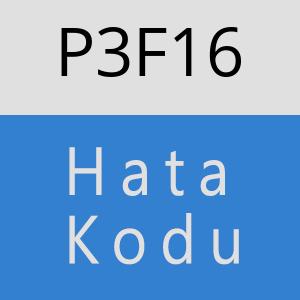 P3F16 hatasi