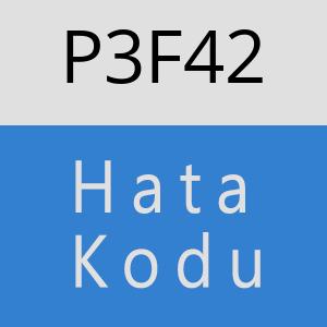 P3F42 hatasi