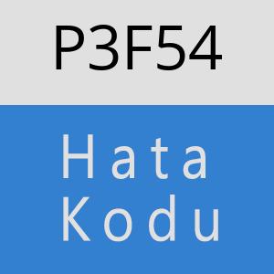 P3F54 hatasi
