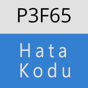 P3F65 hatasi