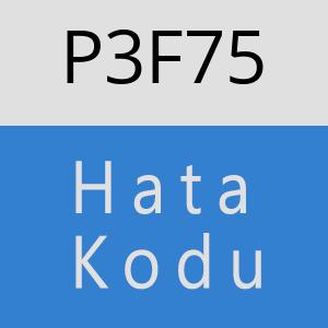 P3F75 hatasi