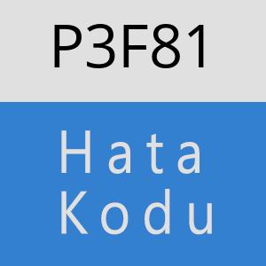 P3F81 hatasi