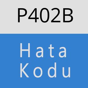 P402B hatasi