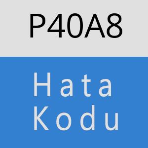 P40A8 hatasi