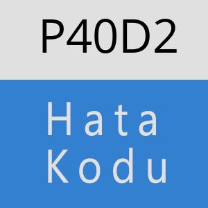 P40D2 hatasi