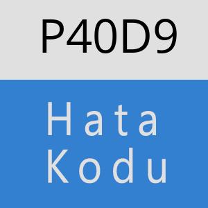 P40D9 hatasi