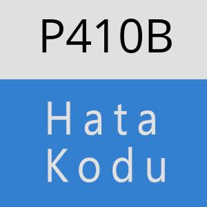 P410B hatasi