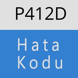 P412D hatasi