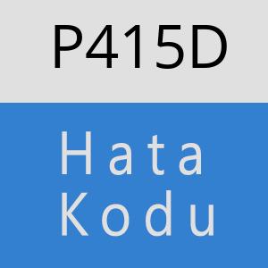 P415D hatasi