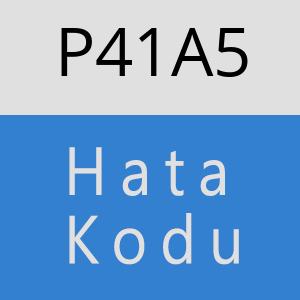 P41A5 hatasi