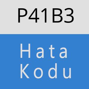 P41B3 hatasi