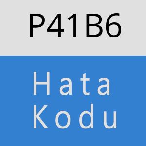 P41B6 hatasi