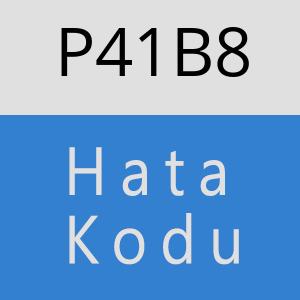 P41B8 hatasi