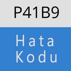 P41B9 hatasi