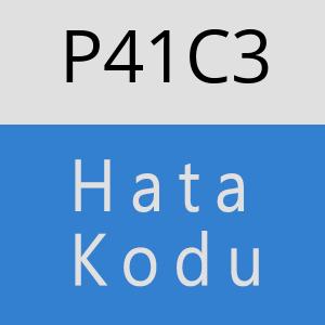 P41C3 hatasi