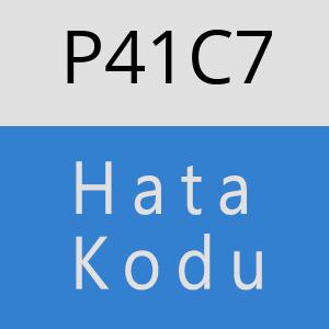 P41C7 hatasi