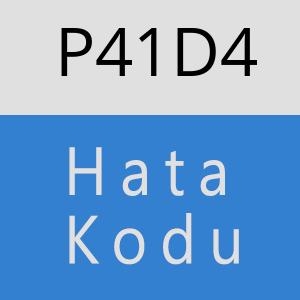 P41D4 hatasi